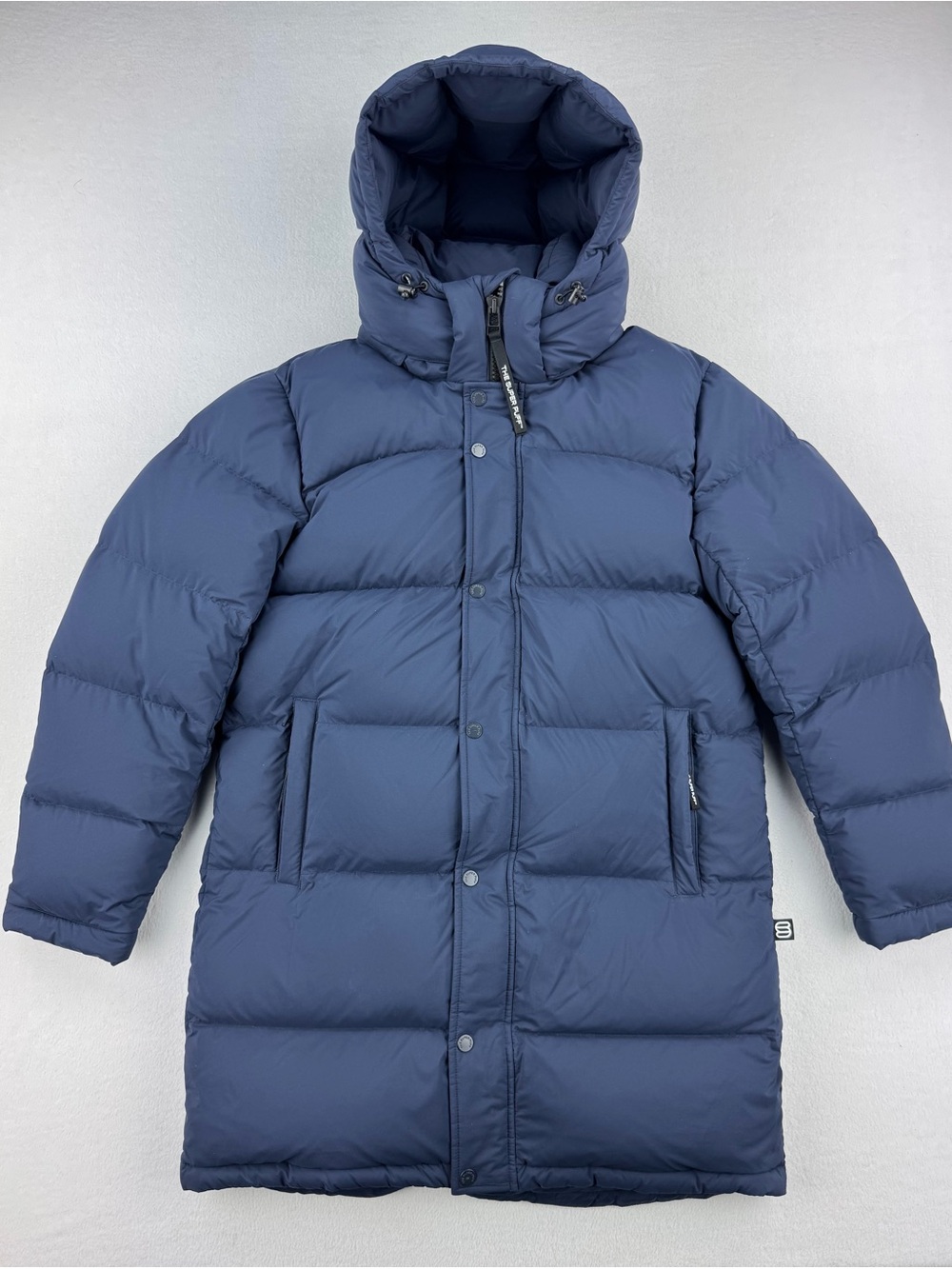 The Super Puff By Aritzia Puffer Jacket Navy Blue 800+ Fill Power Premium Wmns M